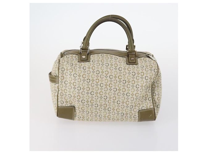 BALLY Celine PRADA C Borsa Macadam Nylon Smalto 3Set Beige Khaki Nero Auth BA5394 Cachi - vista 10