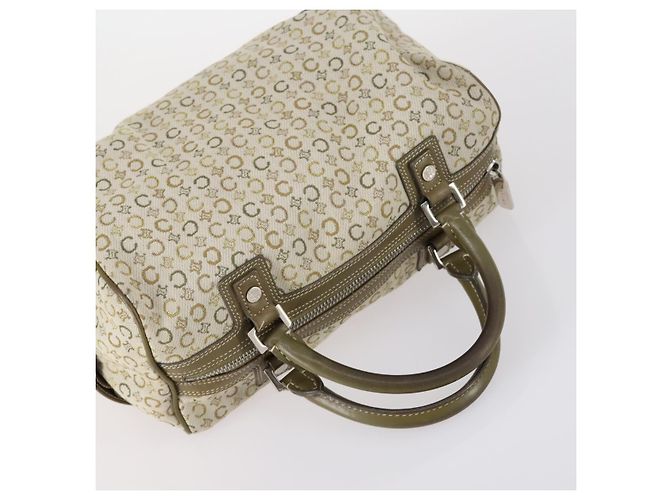 BALLY Celine PRADA C Borsa Macadam Nylon Smalto 3Set Beige Khaki Nero Auth BA5394 Cachi - vista 12