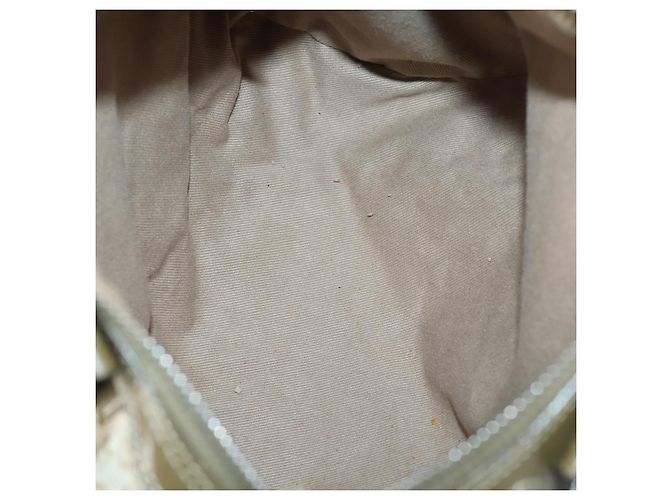 BALLY Celine PRADA C Borsa Macadam Nylon Smalto 3Set Beige Khaki Nero Auth BA5394 Cachi - vista 14