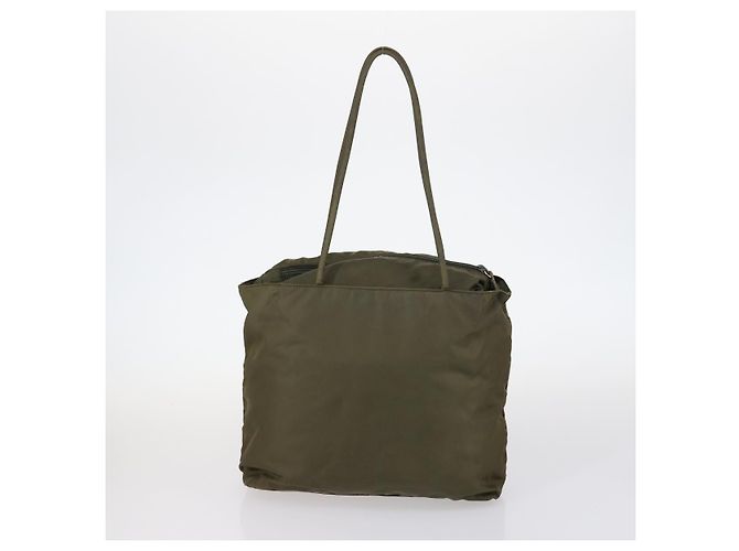BALLY Celine PRADA C Borsa Macadam Nylon Smalto 3Set Beige Khaki Nero Auth BA5394 Cachi - vista 3