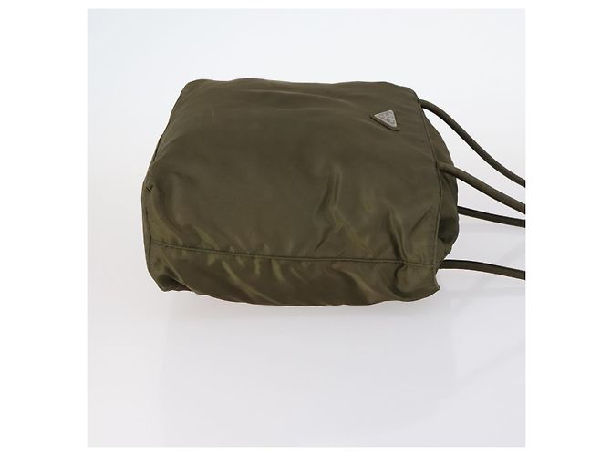 BALLY Celine PRADA C Borsa Macadam Nylon Smalto 3Set Beige Khaki Nero Auth BA5394 Cachi - vista 4