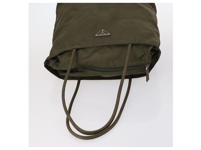 BALLY Celine PRADA C Borsa Macadam Nylon Smalto 3Set Beige Khaki Nero Auth BA5394 Cachi - vista 5