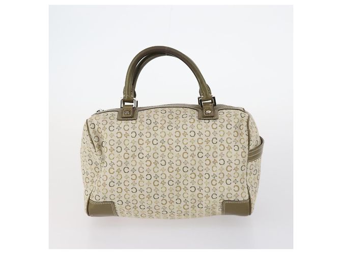 BALLY Celine PRADA C Borsa Macadam Nylon Smalto 3Set Beige Khaki Nero Auth BA5394 Cachi - vista 9