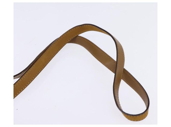 Borsa a Spalla Vala in Pelle Scamosciata Marrone Oro Auth BA6379 di Salvatore Ferragamo - vista 8