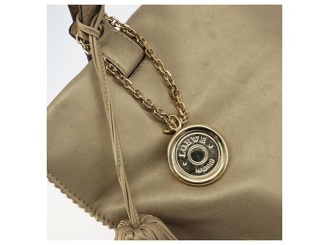 LOEWE Borsa Tote Anagramma Pelle Oro Auth hk2975 D'oro - vista 17