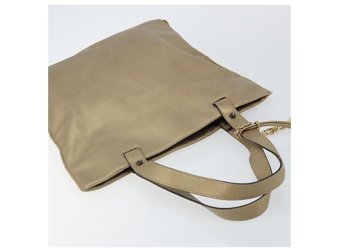 LOEWE Borsa Tote Anagramma Pelle Oro Auth hk2975 D'oro - vista 6