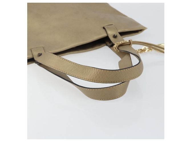 LOEWE Borsa Tote Anagramma Pelle Oro Auth hk2975 D'oro - vista 7