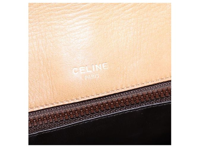 Céline Borsa a Spalla in Tela Macadam CELINE PVC Beige Oro Auth BA6373 D'oro - vista 18