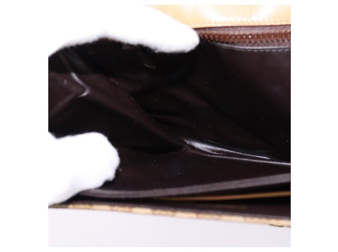 Céline Borsa a Spalla in Tela Macadam CELINE PVC Beige Oro Auth BA6373 D'oro - vista 20