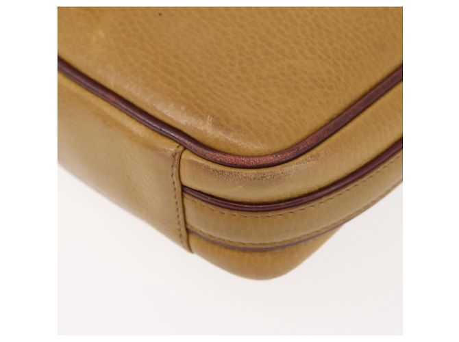 Cartier Borsa a Spalla in Pelle Beige Oro Auth BA6209 D'oro - vista 14