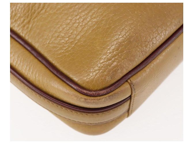 Cartier Borsa a Spalla in Pelle Beige Oro Auth BA6209 D'oro - vista 15