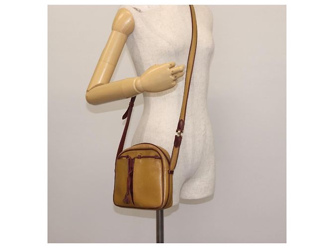 Cartier Borsa a Spalla in Pelle Beige Oro Auth BA6209 D'oro - vista 22