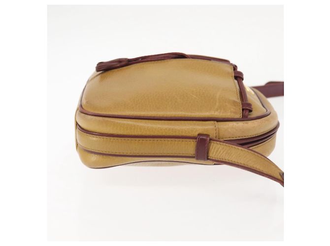 Cartier Borsa a Spalla in Pelle Beige Oro Auth BA6209 D'oro - vista 3
