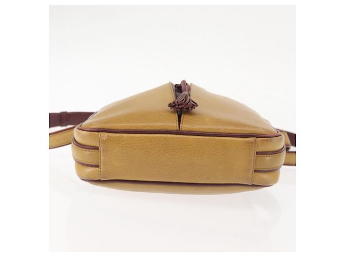 Cartier Borsa a Spalla in Pelle Beige Oro Auth BA6209 D'oro - vista 5