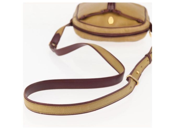 Cartier Borsa a Spalla in Pelle Beige Oro Auth BA6209 D'oro - vista 7