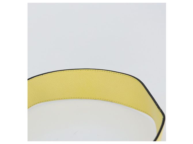 Borsa a Spalla LOEWE Barcelona in Pelle Gialla Argento Autentica 128170V Giallo - vista 14