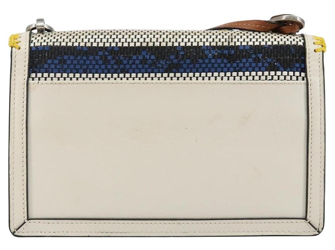 Borsa a Spalla LOEWE Barcelona in Pelle Gialla Argento Autentica 128170V Giallo - vista 2