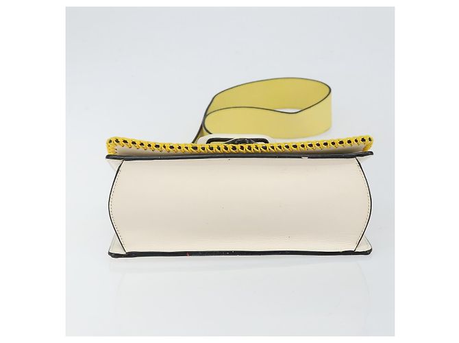Borsa a Spalla LOEWE Barcelona in Pelle Gialla Argento Autentica 128170V Giallo - vista 5
