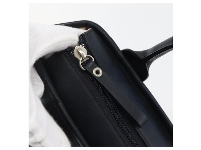 Borsa Tote Burberry in tela e pelle bianca e argento Auth BA6465 Bianco - vista 10