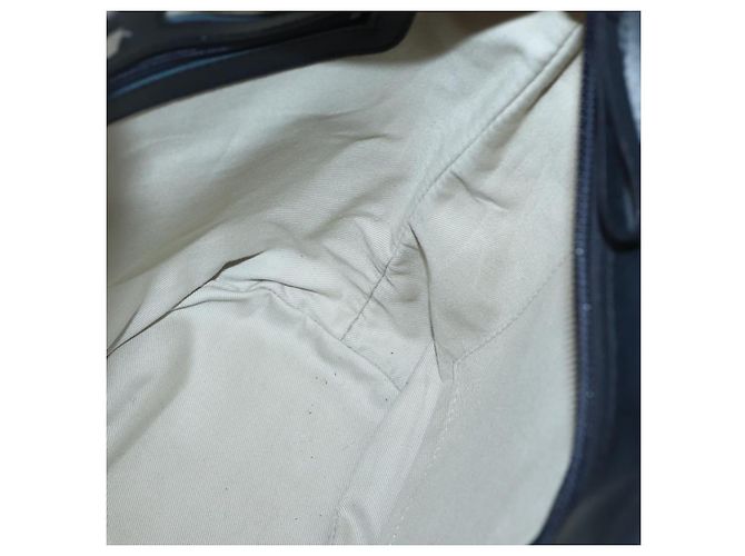 Borsa Tote Burberry in tela e pelle bianca e argento Auth BA6465 Bianco - vista 18