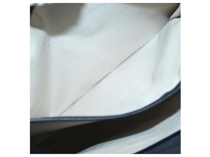 Borsa Tote Burberry in tela e pelle bianca e argento Auth BA6465 Bianco - vista 21