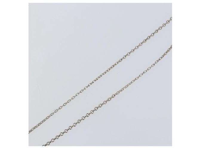 Collana Christian Dior metallo Argento Auth bs29694 - vista 14