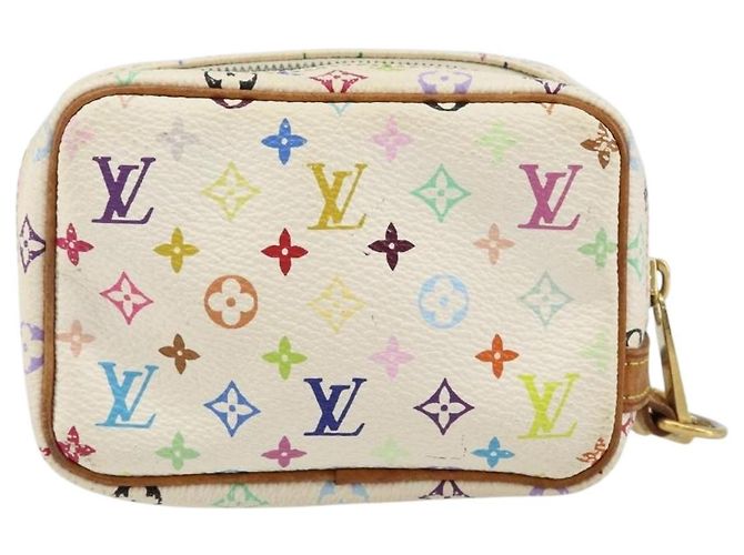 LOUIS VUITTON Pochette Wapity Monogram Multicolore Bianca M58033 Auth 142993 Bianco - vista 2