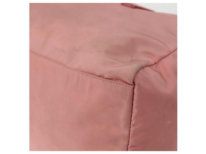 PRADA Borsa a mano in nylon rosa argento Auth hk3055 - vista 15