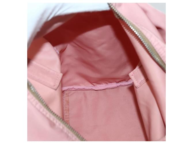 PRADA Borsa a mano in nylon rosa argento Auth hk3055 - vista 19