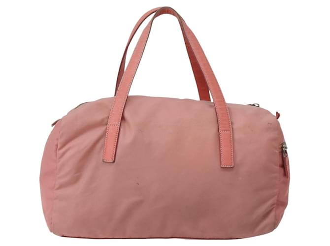 PRADA Borsa a mano in nylon rosa argento Auth hk3055 - vista 2