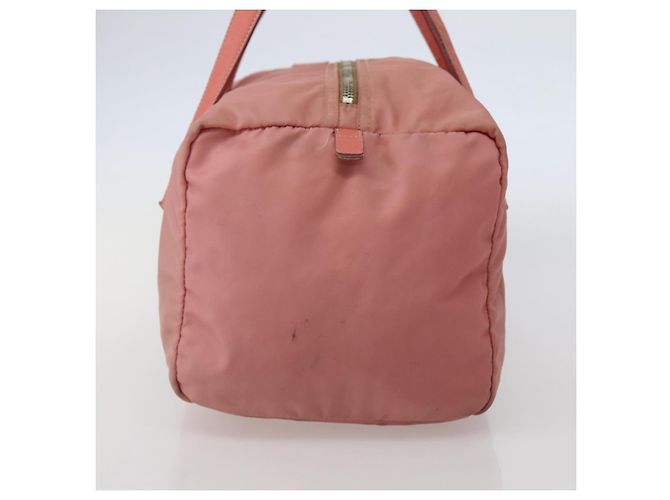 PRADA Borsa a mano in nylon rosa argento Auth hk3055 - vista 4