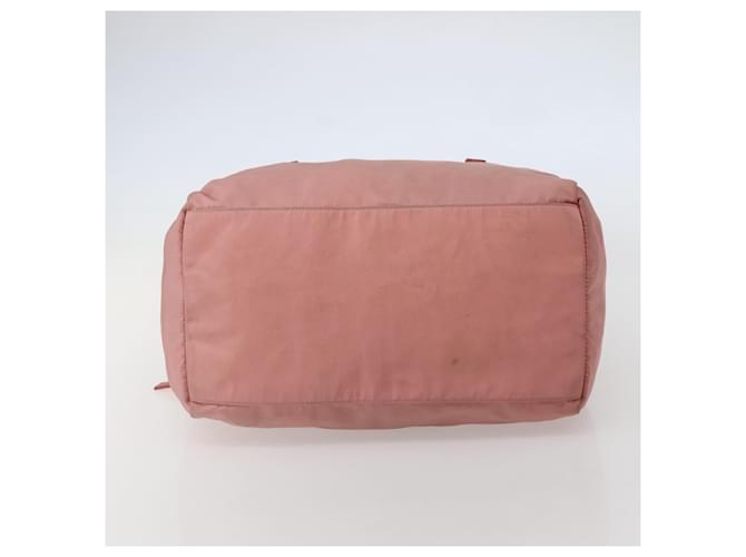 PRADA Borsa a mano in nylon rosa argento Auth hk3055 - vista 5