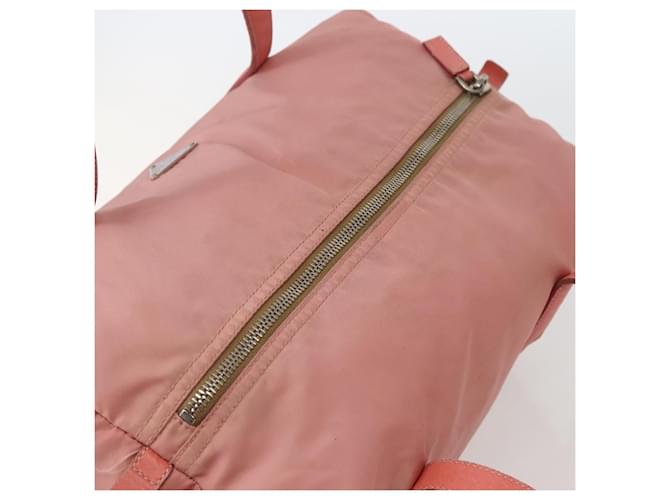 PRADA Borsa a mano in nylon rosa argento Auth hk3055 - vista 6