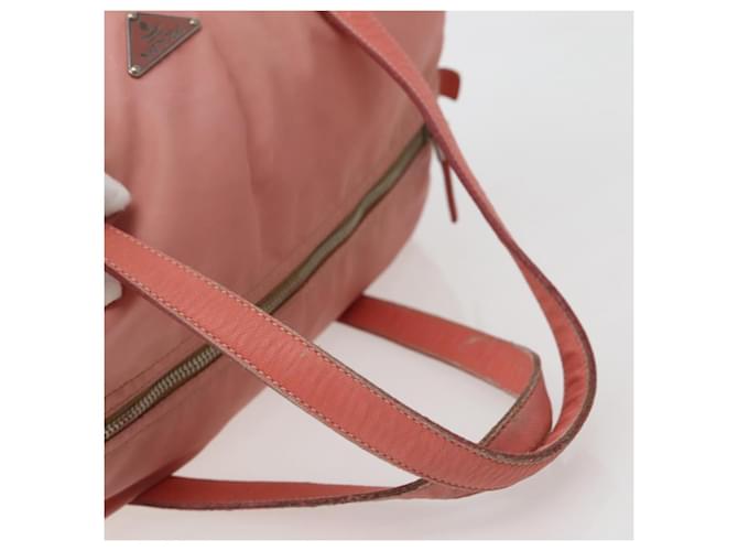 PRADA Borsa a mano in nylon rosa argento Auth hk3055 - vista 7