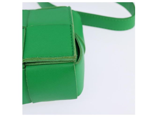Autre Marque BAG MAXI INTRECCIATO CANDY IN PELLE VERDE BOTTEGA VENETA Auth bs29580 - vista 14