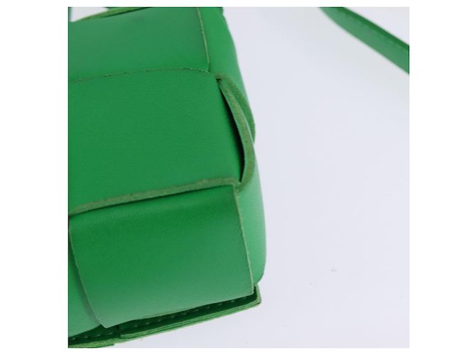 Autre Marque BAG MAXI INTRECCIATO CANDY IN PELLE VERDE BOTTEGA VENETA Auth bs29580 - vista 16