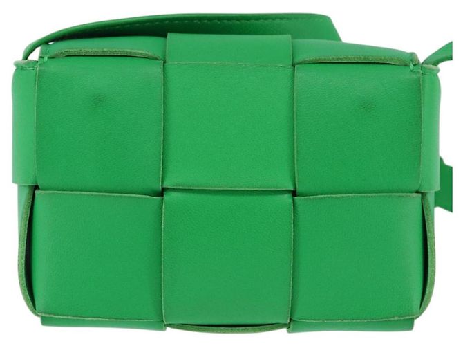 Autre Marque BAG MAXI INTRECCIATO CANDY IN PELLE VERDE BOTTEGA VENETA Auth bs29580 - vista 2