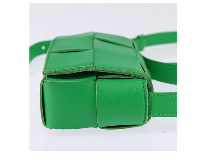 Autre Marque BAG MAXI INTRECCIATO CANDY IN PELLE VERDE BOTTEGA VENETA Auth bs29580 - vista 4