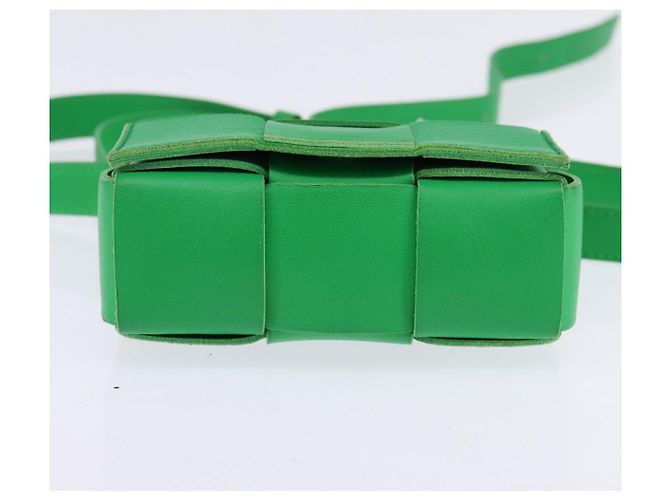 Autre Marque BAG MAXI INTRECCIATO CANDY IN PELLE VERDE BOTTEGA VENETA Auth bs29580 - vista 5