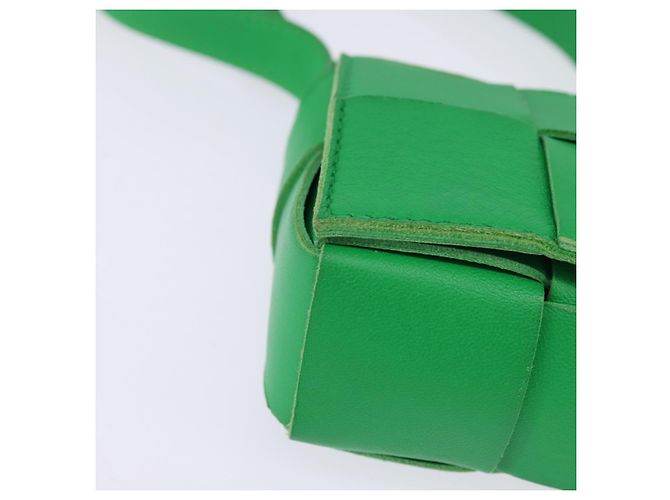 Autre Marque BAG MAXI INTRECCIATO CANDY IN PELLE VERDE BOTTEGA VENETA Auth bs29580 - vista 9