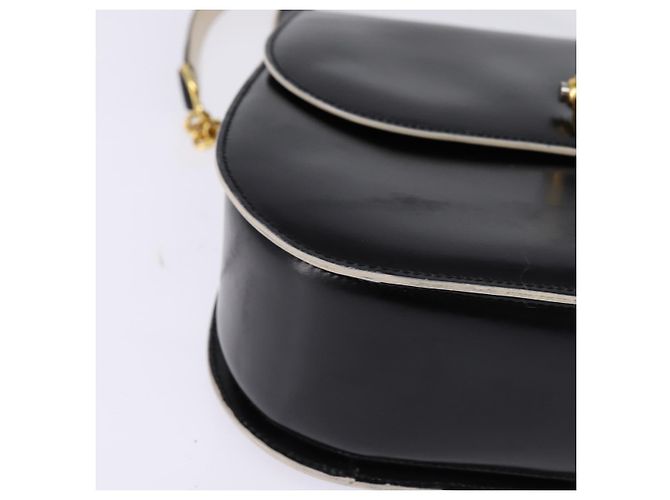 BALLY Borsa a Spalla in Pelle Nera e Oro Auth BA6151 Nero D'oro - vista 14