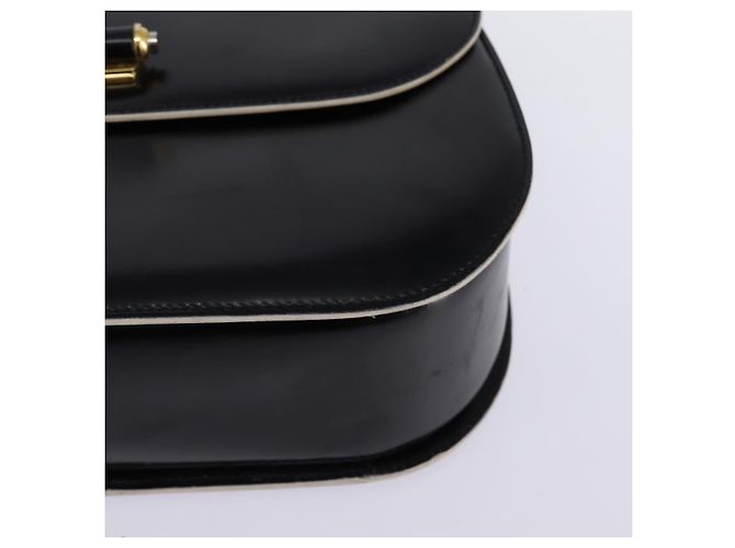 BALLY Borsa a Spalla in Pelle Nera e Oro Auth BA6151 Nero D'oro - vista 15
