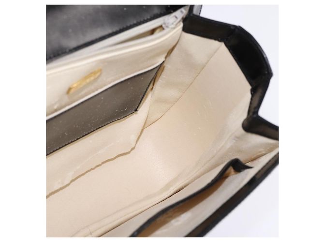 BALLY Borsa a Spalla in Pelle Nera e Oro Auth BA6151 Nero D'oro - vista 19