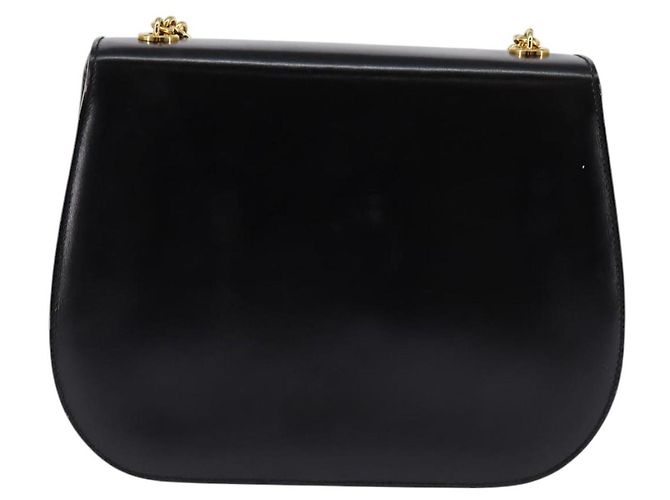 BALLY Borsa a Spalla in Pelle Nera e Oro Auth BA6151 Nero D'oro - vista 2
