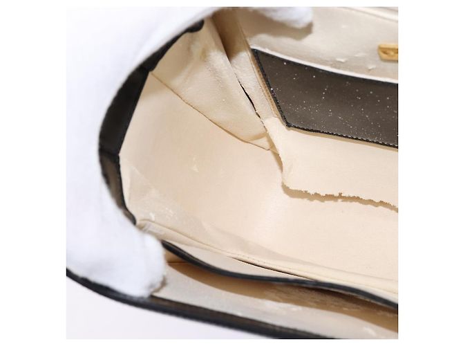 BALLY Borsa a Spalla in Pelle Nera e Oro Auth BA6151 Nero D'oro - vista 20