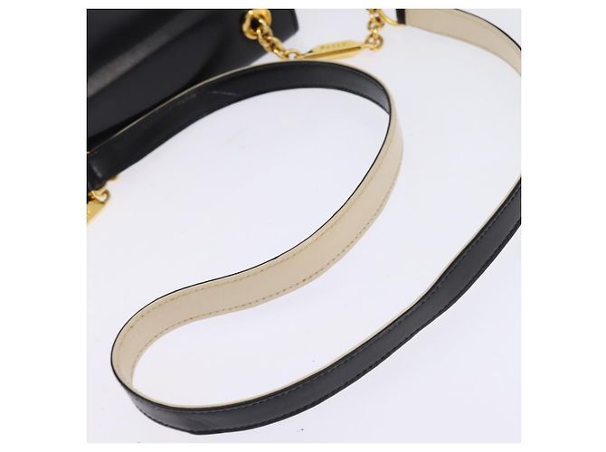 BALLY Borsa a Spalla in Pelle Nera e Oro Auth BA6151 Nero D'oro - vista 7