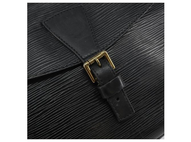 LOUIS VUITTON Borsa a Spalla Epi Jeune Fille MM Nera M52152 LV Auth 143146 Nero - vista 18