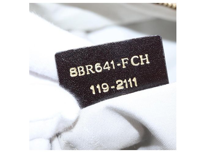 FENDI Zucchino Canvas Tote Bag Weiß Braun Auth 146551V - Ansicht 11