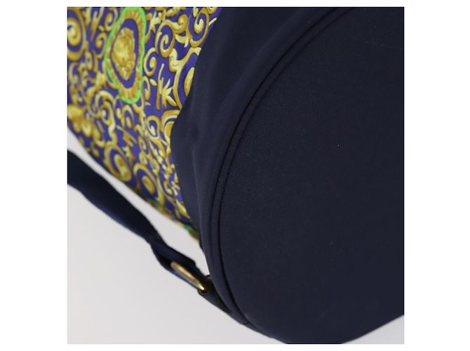 Borsa a Spalla VERSACE Cotone Verde Oro Auth yk19828 D'oro - vista 14