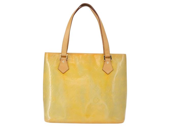 LOUIS VUITTON Borsa a Mano Monogram Vernis Houston Grigio M91053 LV Auth 156340 - vista 13